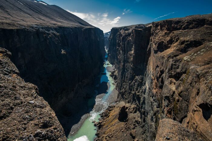 Hafrahvammar Canyon Helicopter Tour: Explore North Iceland